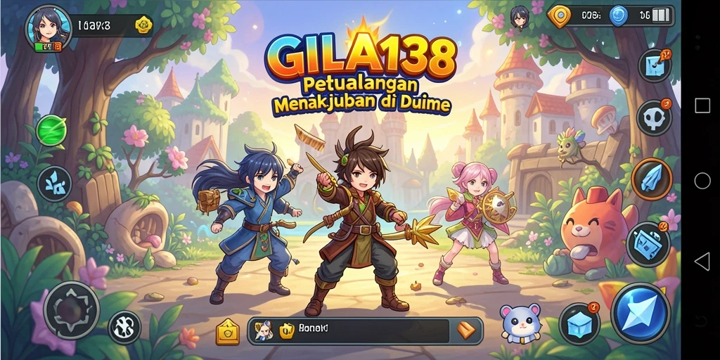 Tampilan gameplay GILA138 menampilkan karakter Anime yang menarik dan aksi mendebarkan.