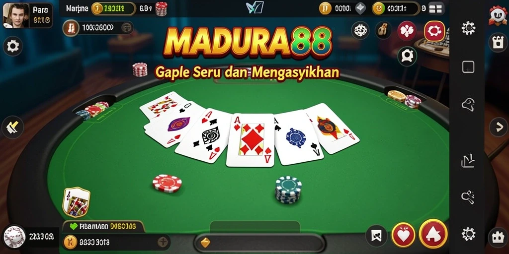 Tampilan gameplay seru MADURA88 dengan pemain yang sedang bertanding.