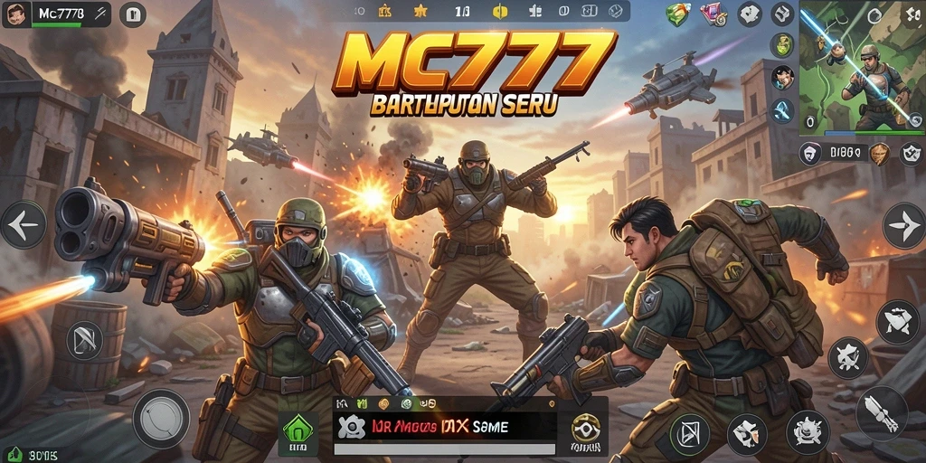 Gameplay seru di dalam MC777 dengan pertempuran intens.