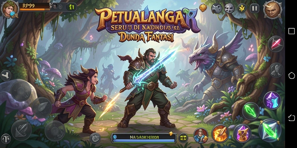 Tampilan gameplay seru dalam petualangan menakjubkan di RP99.