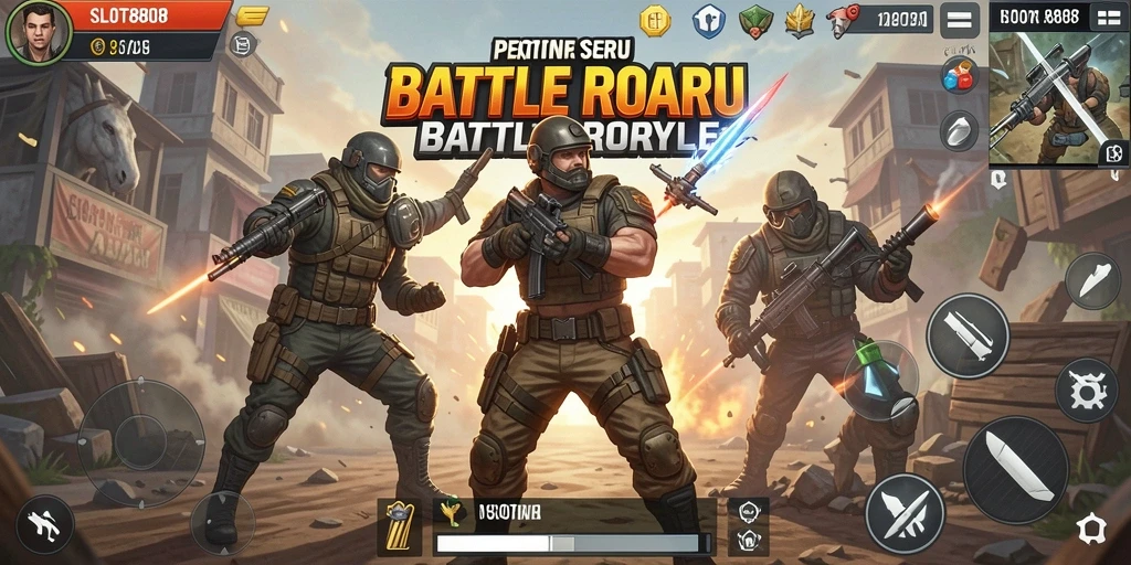 Gameplay seru dan menegangkan di SLOT8808 dengan pemain bertarung di arena.