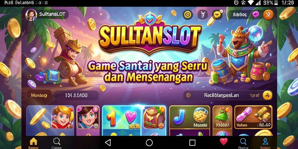 Tangkapan layar SULTANSLOT menampilkan gameplay yang seru dan penuh warna.