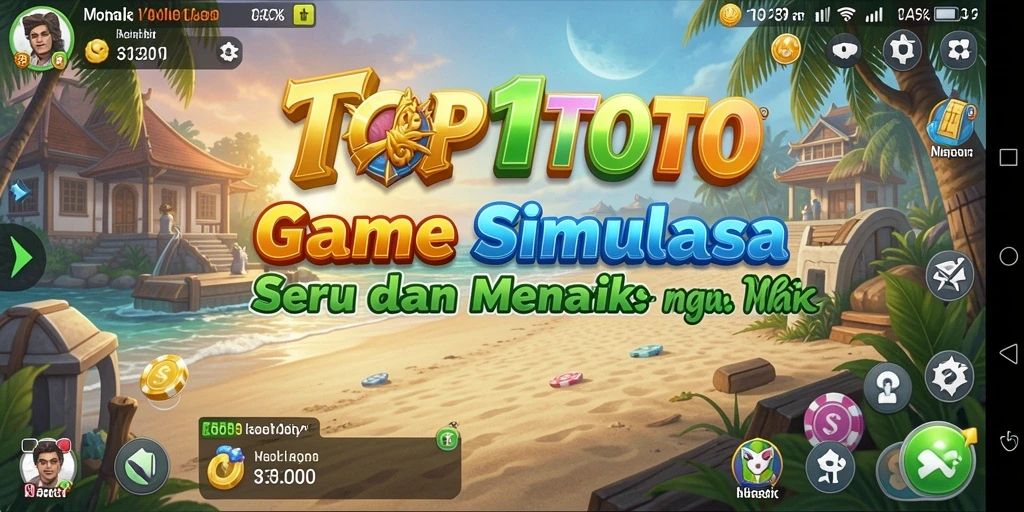 Screenshot gameplay TOP1TOTO yang menampilkan elemen simulasi yang menarik.