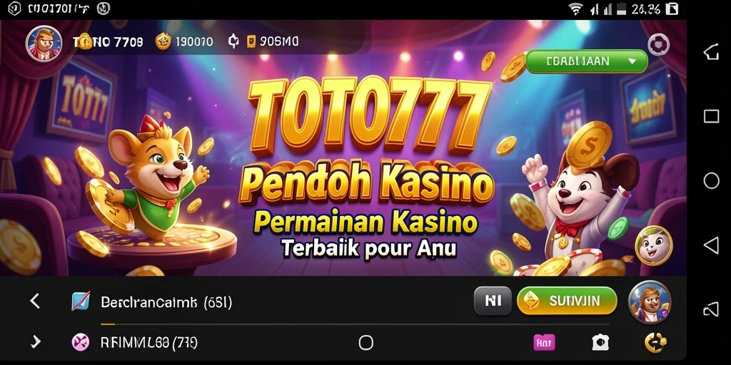 Screenshot utama TOTO777 menampilkan gameplay mendebarkan Kasino.