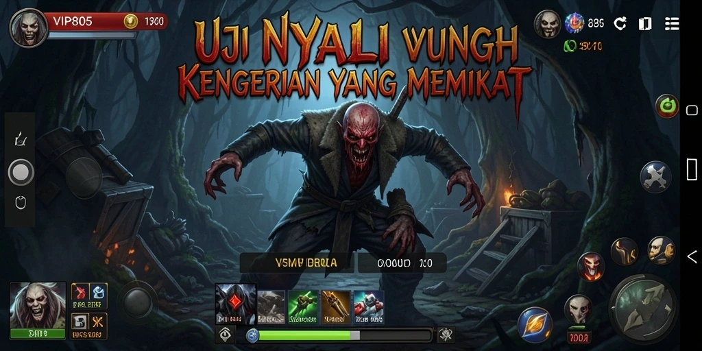 Tangkapan layar gameplay <strong>VIP805</strong> memperlihatkan momen kengerian yang mendebarkan.
