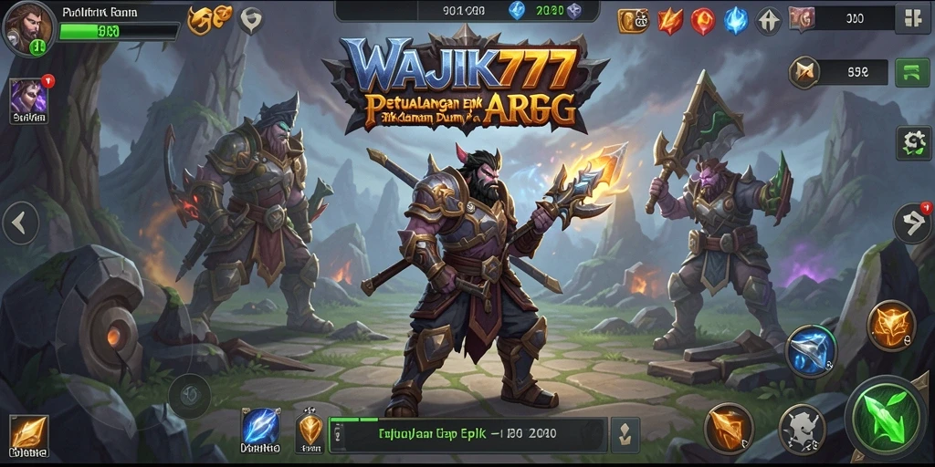 Tampilan gameplay menakjubkan dari WAJIK777 dalam genre ARPG.